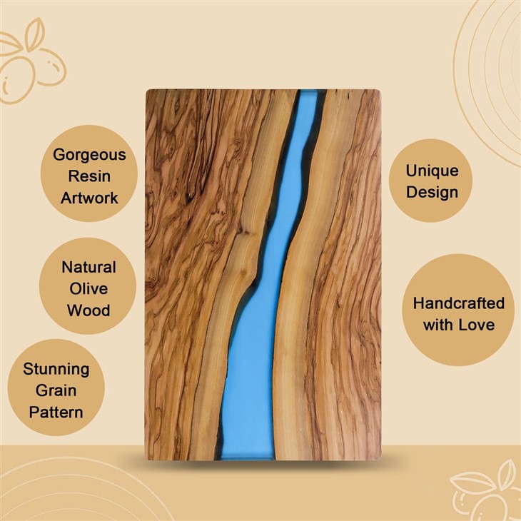 Olive Wood Resin Charcuterie Board (3)